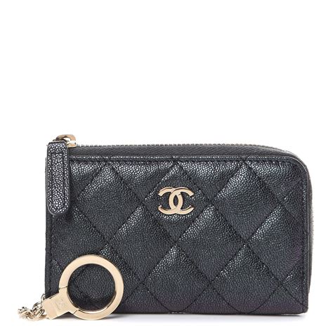 designer key pouch chanel|Chanel zipped key holder.